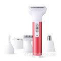 Nuevo estilo de huevo Forma 3D Hoja flotante Epilator Seda-Smooth Skin USB Herramientas de belleza para la cara del cuerpo Compañero de viaje Afeitadora eléctrica